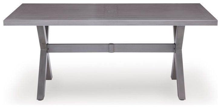 Dillon Beach Gray 71" Rectangular Outdoor Dining Table