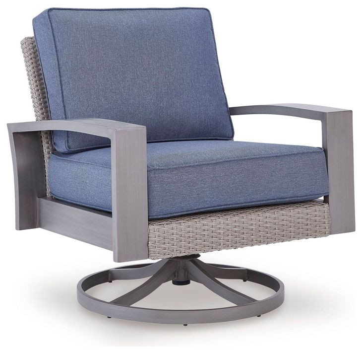 Dillon Beach Blue Performance Fabric Outdoor Living Room Set