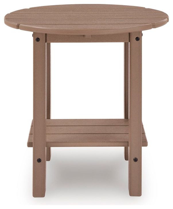 Cliffs Beach Driftwood Oval Outdoor End Table
