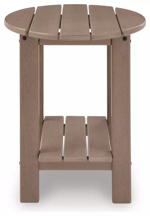 Cliffs Beach Driftwood Oval Outdoor Occasional Table Set