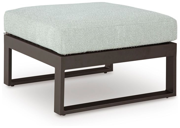 Beachloft Gray Performance Fabric 4 Piece Modular Outdoor Sectional with Pillows