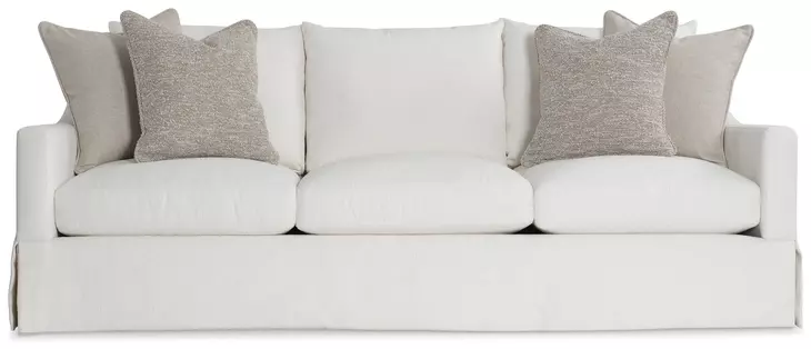 Grace White Performance Fabric 90" Sofa