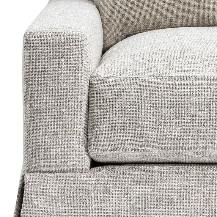 Sutton Cream Upholstered Swivel Accent Chair