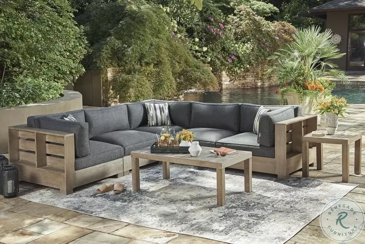 Patio sectional with high table cheap