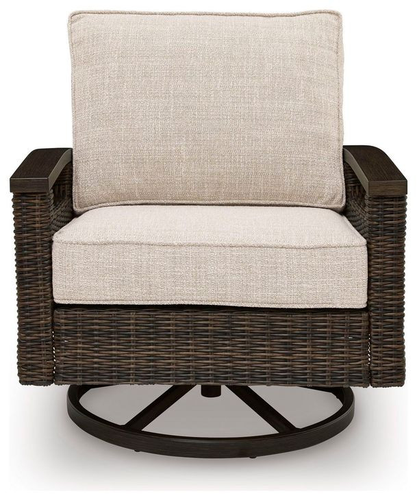 Drakes Beach Beige Performance Fabric Outdoor Living Room Set