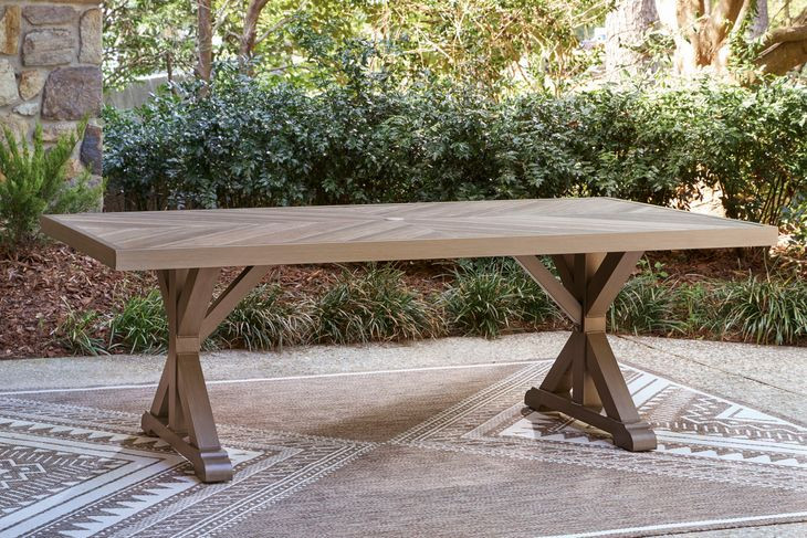 Carmel Bay Beige Outdoor Dining Table