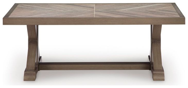 Carmel Bay Beige Outdoor Coffee Table