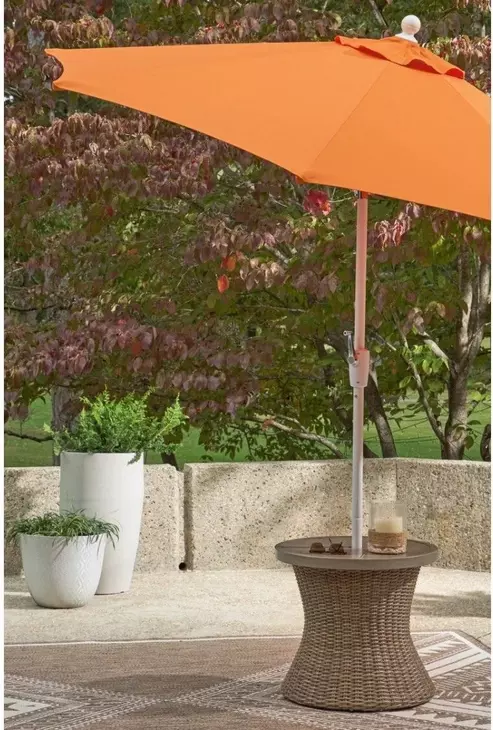 Revare Beach Beige Round Outdoor End Table