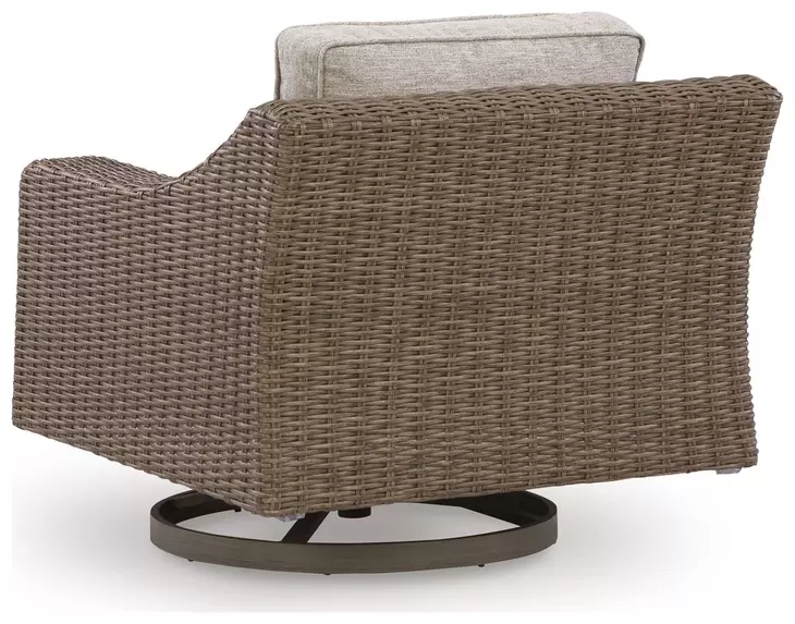 Carmel Bay Beige Outdoor Fire Pit Room Set