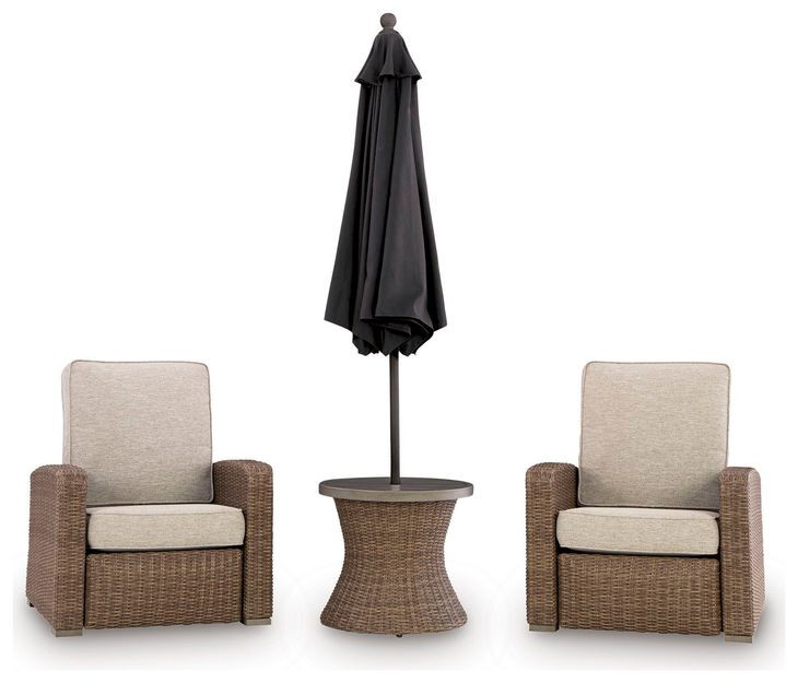 Carmel Bay Beige Outdoor Recliner