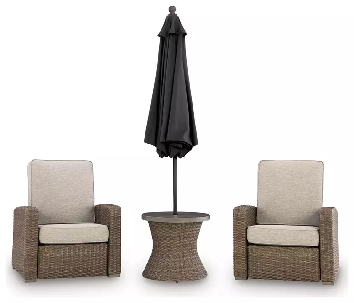 Carmel Bay Beige Outdoor Recliner
