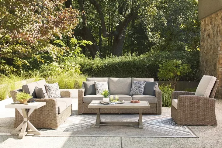 Revare Beach Beige Patio Conversation Set