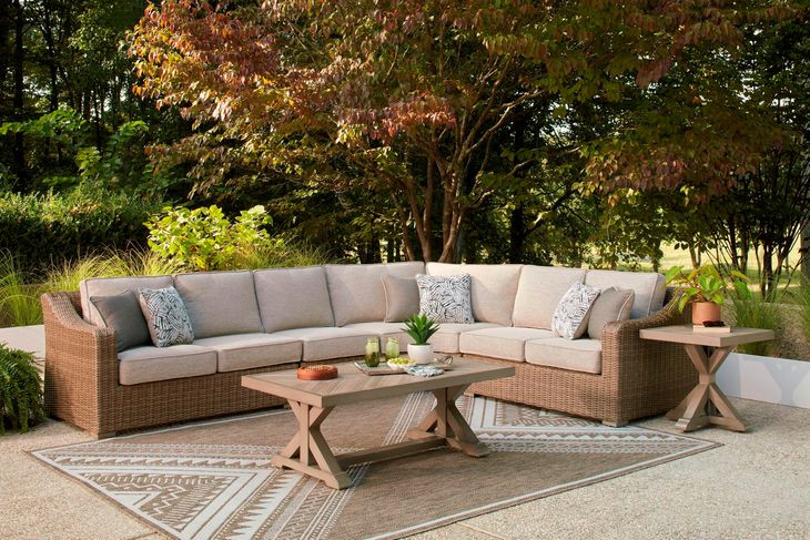 Carmel Bay Beige LAF Sectional