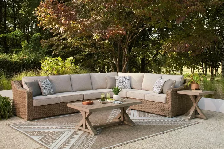Carmel Bay Beige LAF Sectional
