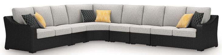 Beachcroft Light Gray 6 Piece Outdoor Sectional