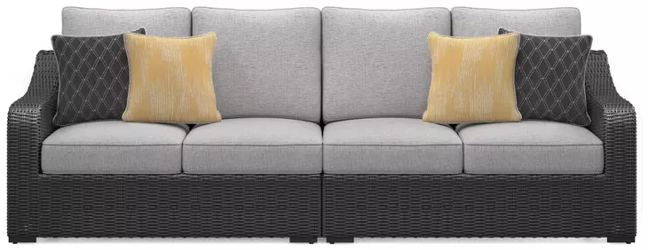 Beachcroft Light Gray 5 Piece Outdoor Sectional