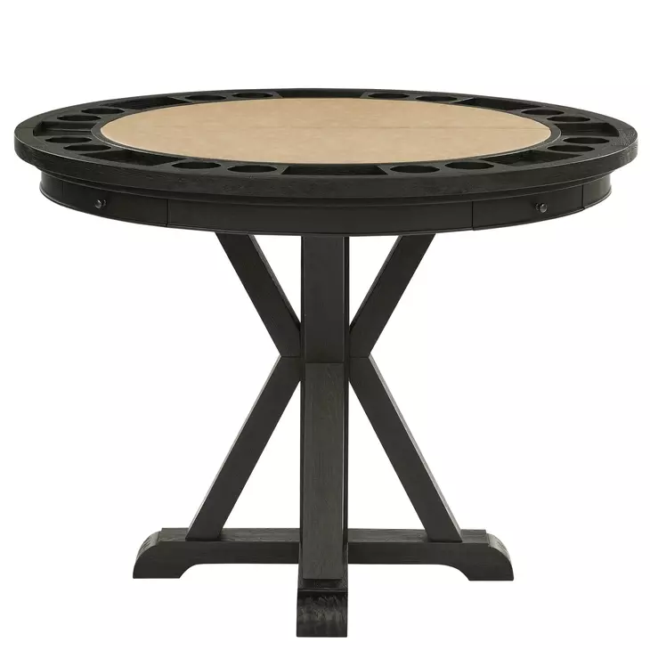 Rylie Black 48" Round Counter Height Dining Table