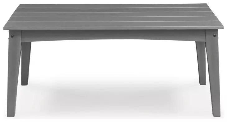 Lone View Bay Gray Rectangular Outdoor Coffee Table