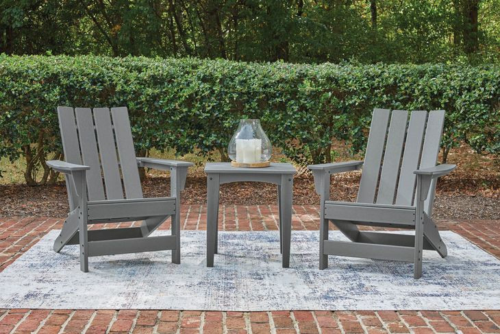 Lone View Bay Gray Outdoor Adirondack Chair