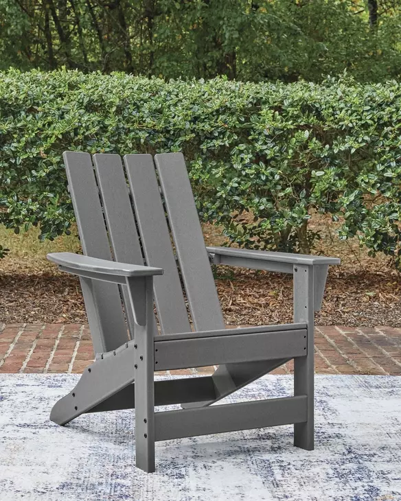 Lone View Bay Gray Outdoor Adirondack Chair