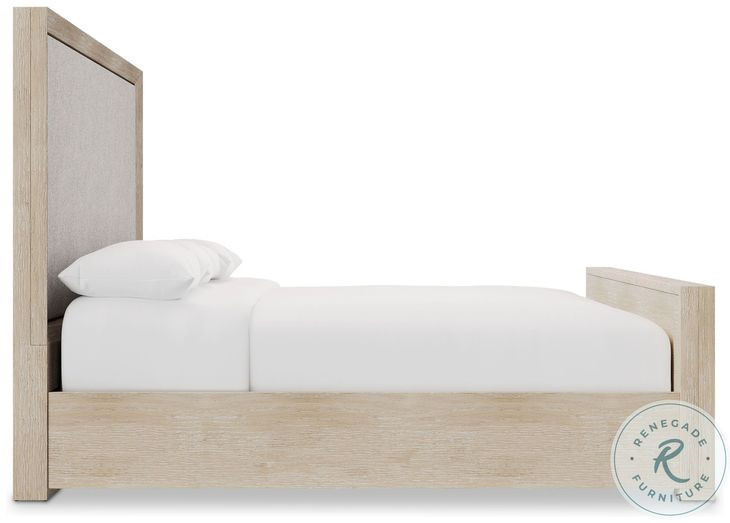 Prado Tawny King Upholstered Panel Bed