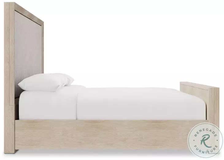 Prado Tawny King Upholstered Panel Bed