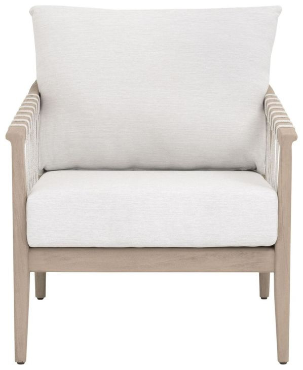 Pacific White Performance Fabric Outdoor Club Chair