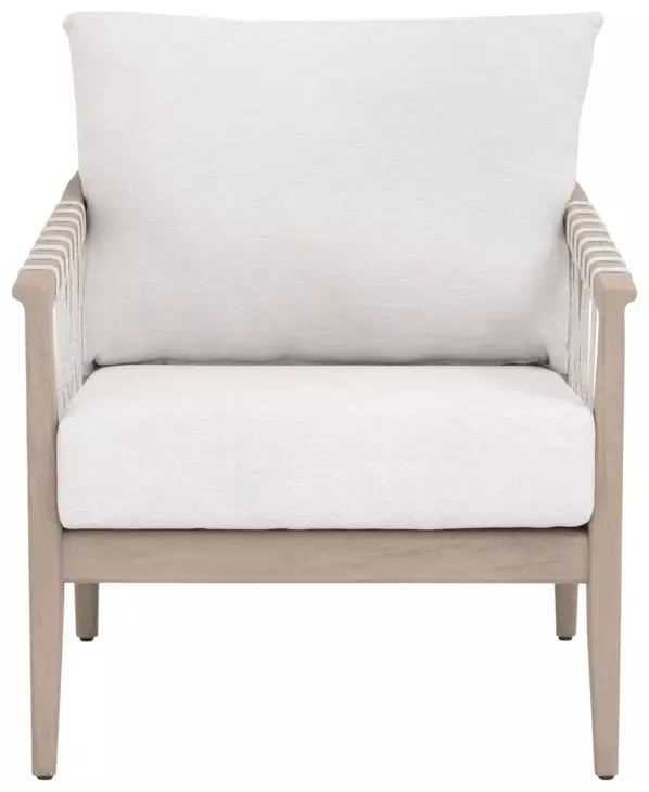Pacific White Performance Fabric Outdoor Club Chair