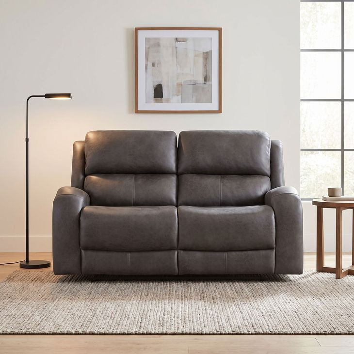 Pagosa Gray Double Reclining Loveseat