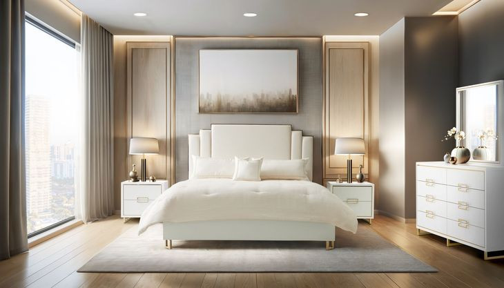 Palmcrest Cloud White Bedroom Set