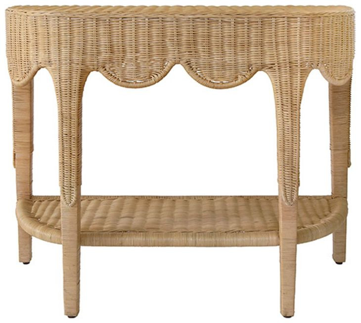 Paloma Brown 40" Console Table with Open Shelf