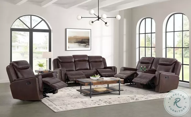 Lynx Brown Glider Recliner