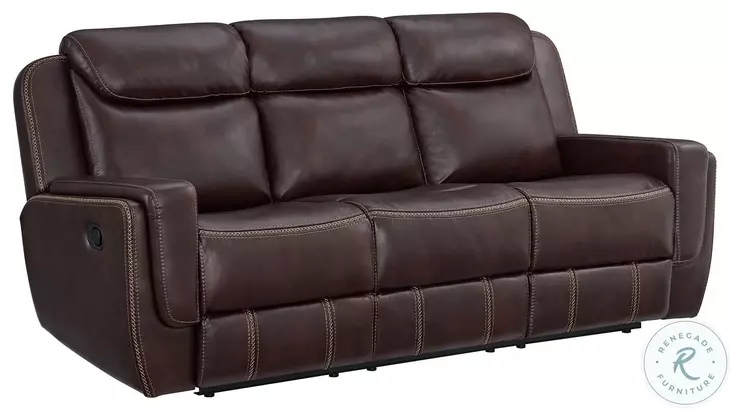 Lynx Brown Reclining Sofa