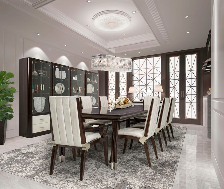 Paris Chic Espresso Dining Room Set