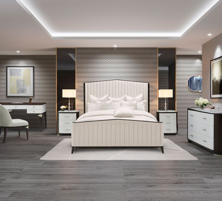 Paris Chic Espresso 3 Drawer Nightstand