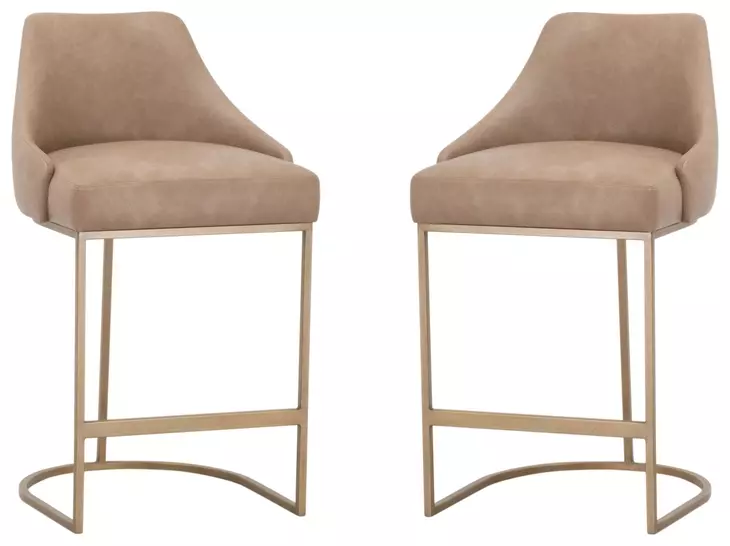 Parissa Ivanhoe Toast Counter Height Stool Set of 2