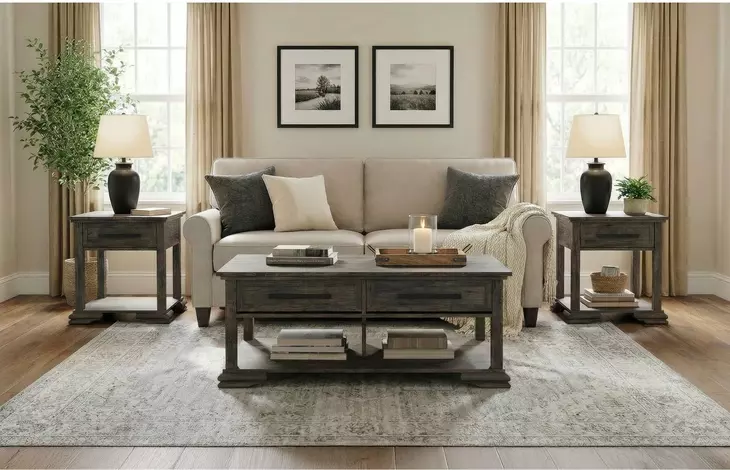 Hyde Charcoal Occasional Table Set