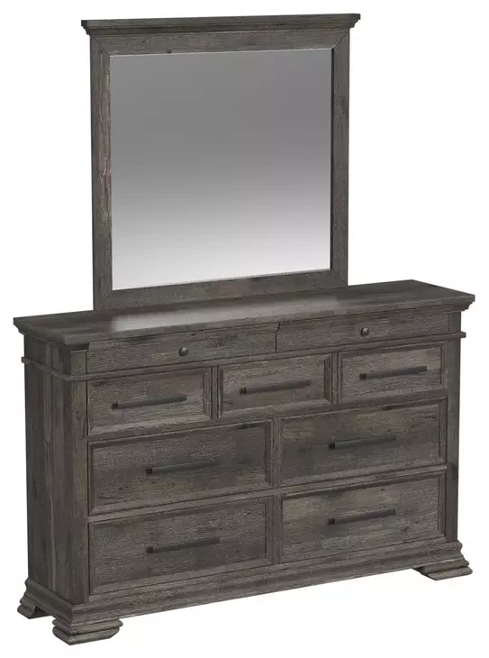 Hyde Charcoal Sleigh Storage Bedroom Set