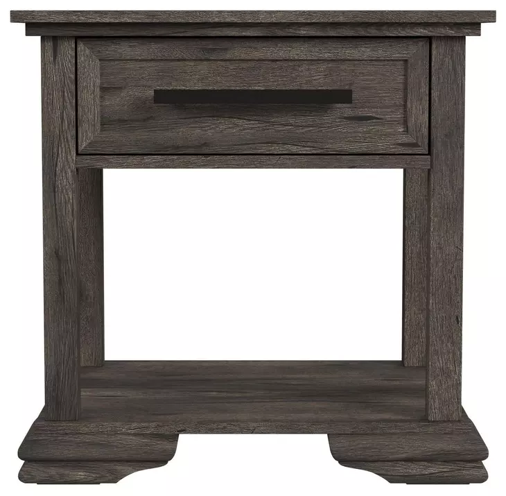 Hyde Charcoal Rectangular End Table