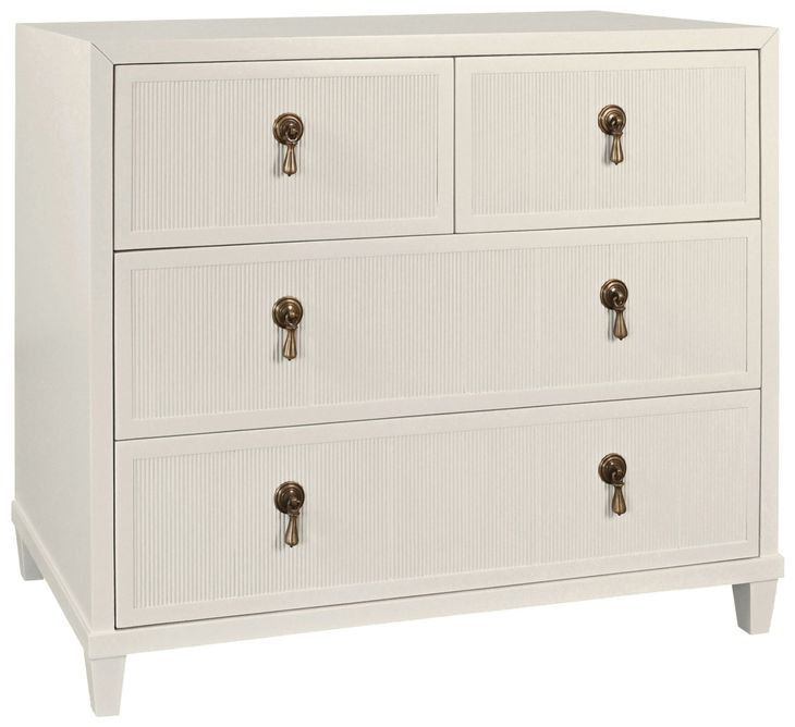 Pascal Antique White 4 Drawer Chest