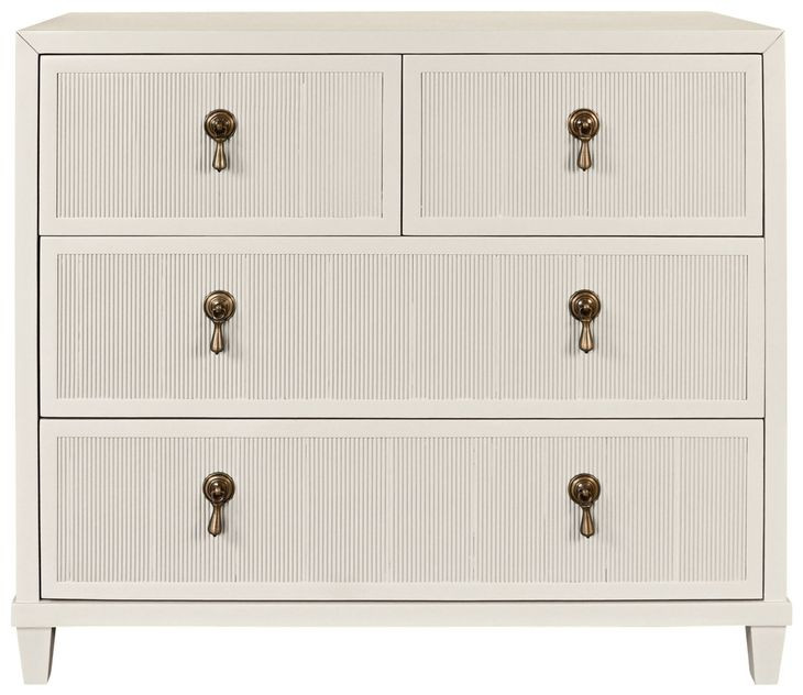 Pascal Antique White 4 Drawer Chest