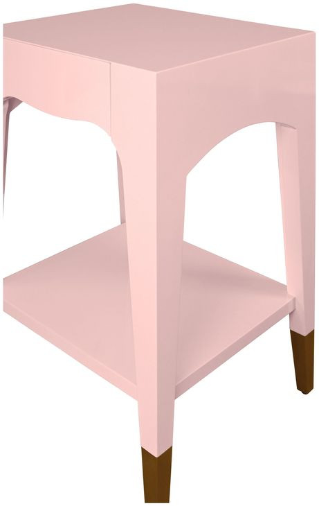 Patti Pink Rectangular Side Table From World Aways | Coleman Furniture