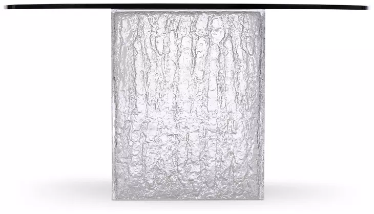 Arctic Clear Round Dining Table