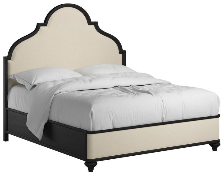 Atrium Beige Upholstered King Panel Bed