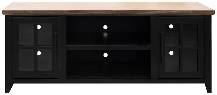 Providence Black and Bourbon 66" TV Stand