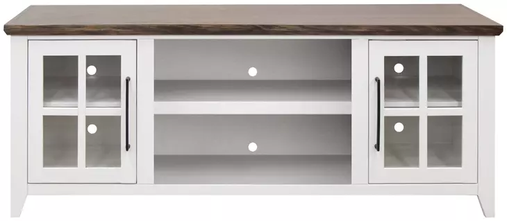 Providence White and Bourbon 66" TV Stand