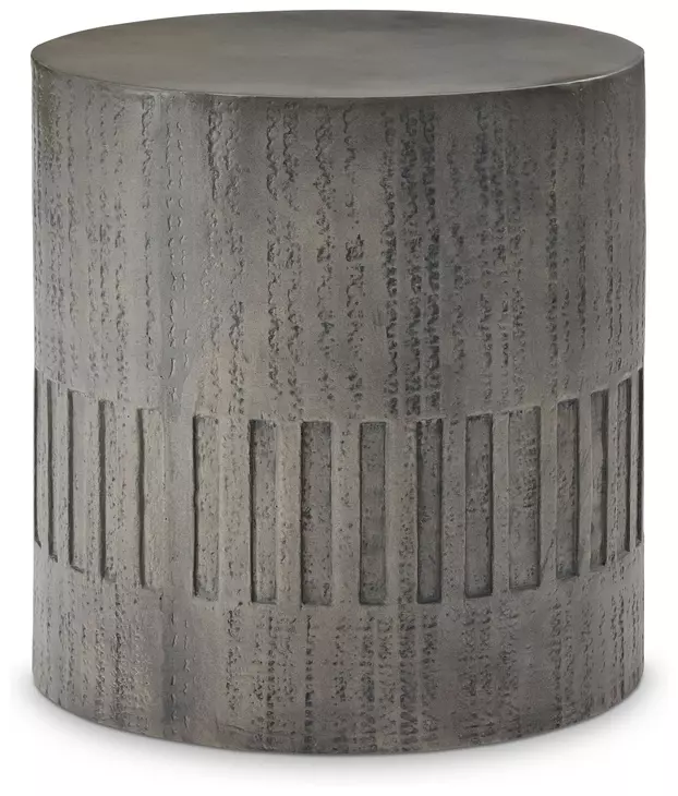 Miramar Dark Charcoal Outdoor Drum End Table