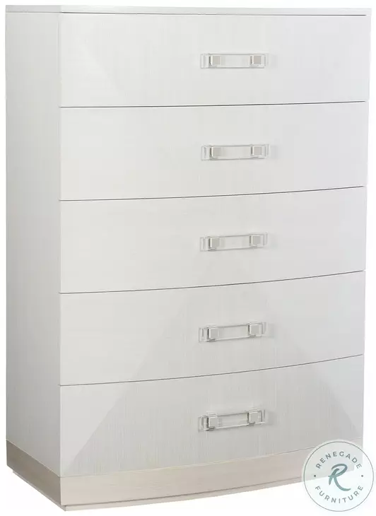 Axiom Linear Grey And White Tall Chest