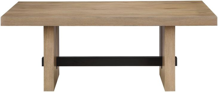 Aubrey Brown Rectangular Coffee Table