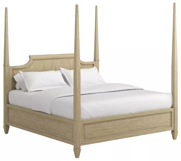 Eave Sundrenched Oak King Panel Bed
